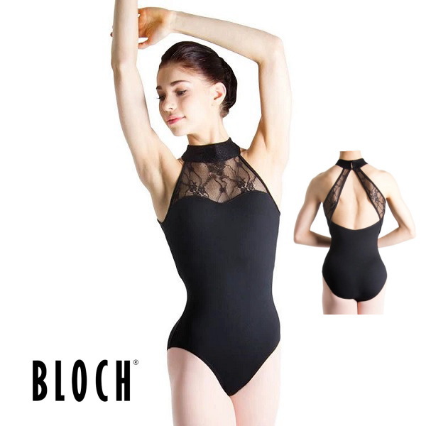 【 BLOCH  】レース ハイネック ホルター レオタード EBO　ブロック