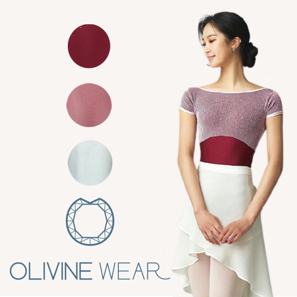 【OLIVINE WEAR】バレエ  レオタード  フレンチスリーブ  DAHLIA    